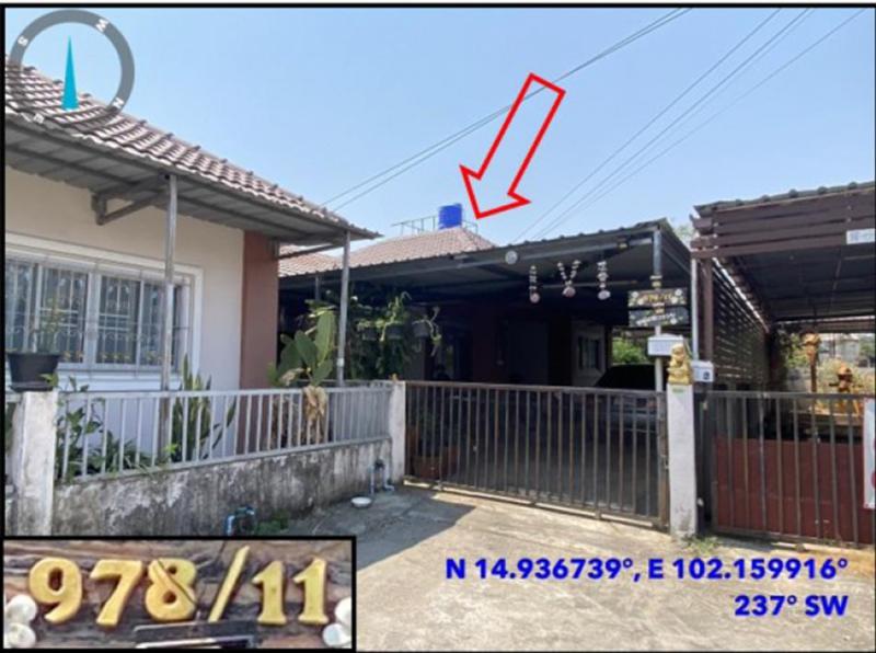 บ้านเดี่ยวหลุดจำนอง ธ.ธนาคารอาคารสงเคราะห์ นครราชสีมา เมืองนครราชสีมา หนองบัวศาลา